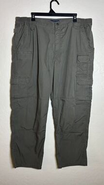 5.11 Tactical Mens Cargo Pants 42x30 Khaki Green Ripstop Utility Outdoor